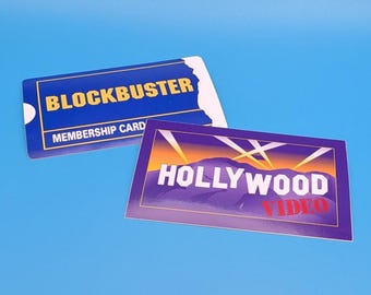 Retro Video Store Stickers | Blockbuster & Hollywood Video Nostalgia | 80s 90s VHS Movie Rental Decals2