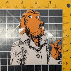 Retro DARE Program & McGruff Sticker McGruff