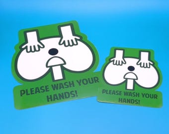 Funny "Wash Your Hands" Meme Sticker