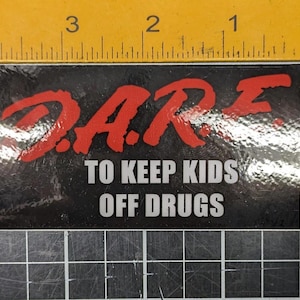 Retro DARE Program & McGruff Sticker DARE