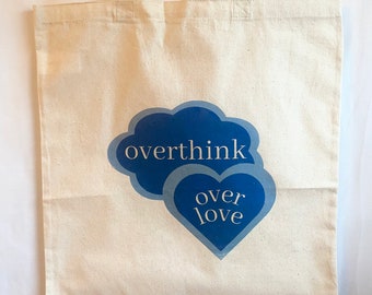 Mental Health Tote Bag for Teen Mental Health Overthinker Tote Bag For Overthinking