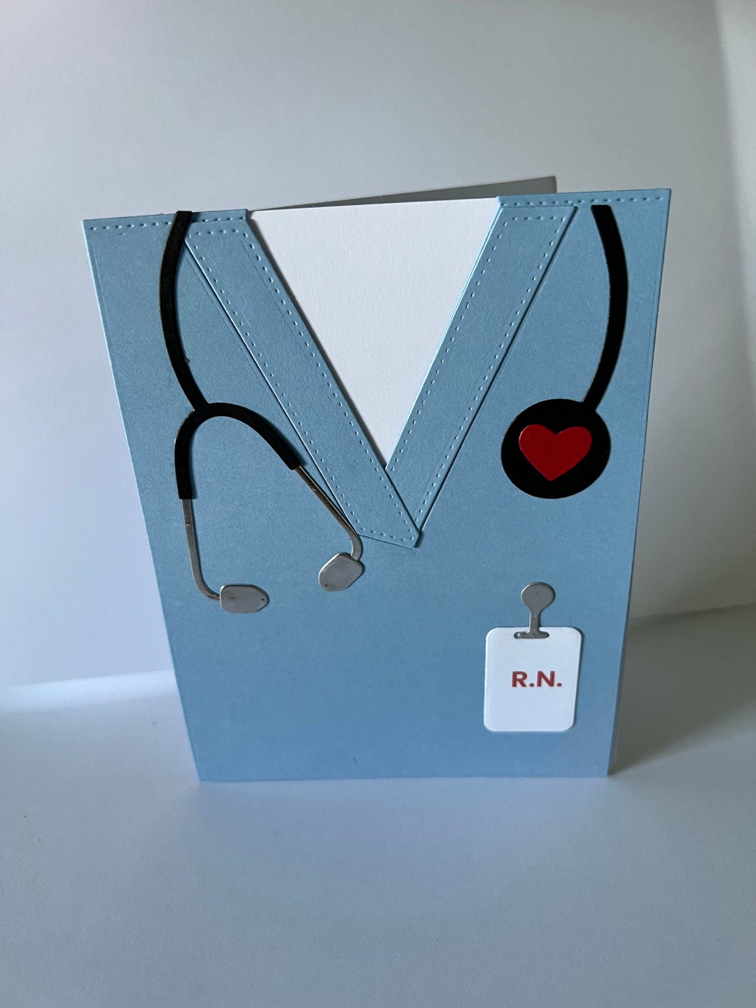 Nurse Scrubs Card Graduation Nurse Cards Thank You Note Etsy