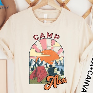 Custom Camp Graphic Tee, Adventure Camping Family Shirt
