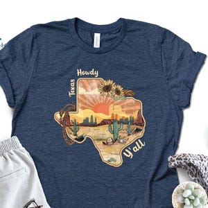 Camiseta favorita de Texas / Camiseta del estado de Texas / Camiseta del estado natal / Regalo del orgullo texano / Camiseta vaquera del oeste / Camiseta con gráfico del mapa de Texas