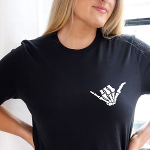 Skeleton Hand Shirt, Halloween Shirt, Skeleton Rock Shirt, Halloween Skeleton T-Shirt, Skeleton Hand Halloween, Halloween Gift, Horror Shirt