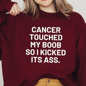 Funny Breast Cancer Survivor Sweatshirt, Cancer Awareness Hoodie