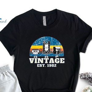 Vintage 1982 Shirt, 40th Birthday Tee, 40th Birthday Party, 1982 Shirt, 40th Birthday Gift, 1982 Vintage Tee, 1982 Retro Shirt, Birthday Tee