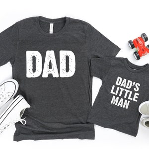 Dad and Dad's Little Man Matching T-shirts, Father and Son Matching Shirts, Matching Fathers Day Gifts, Daddy and Son Matching Family Shirts
