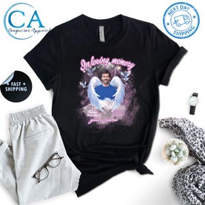 Custom In Loving Memory Shirt, Personalized Memorial T-Shirt, Remembrance Gift – Tribute Shirt for Loss of Loved One, Custom Funeral Shirt