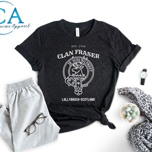 Clan Fraser Shirt/ Scottish Shirt/ Je Suis Prest T-Shirt/ Gaelic Shirt/ Clan Royal Shirt/ Clan Emblem Tee/ Property of Clan Fraser Shirt