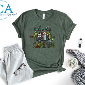Camp Lover Shirt, Camping Shirt,  Cute Hiking Shirt, Adventure Shirt, Camper Shirt, Gift for Her, Lets Go Camping Shirt, Nature Lover Gift