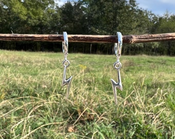 Lightning Bolt Cuff Earrings