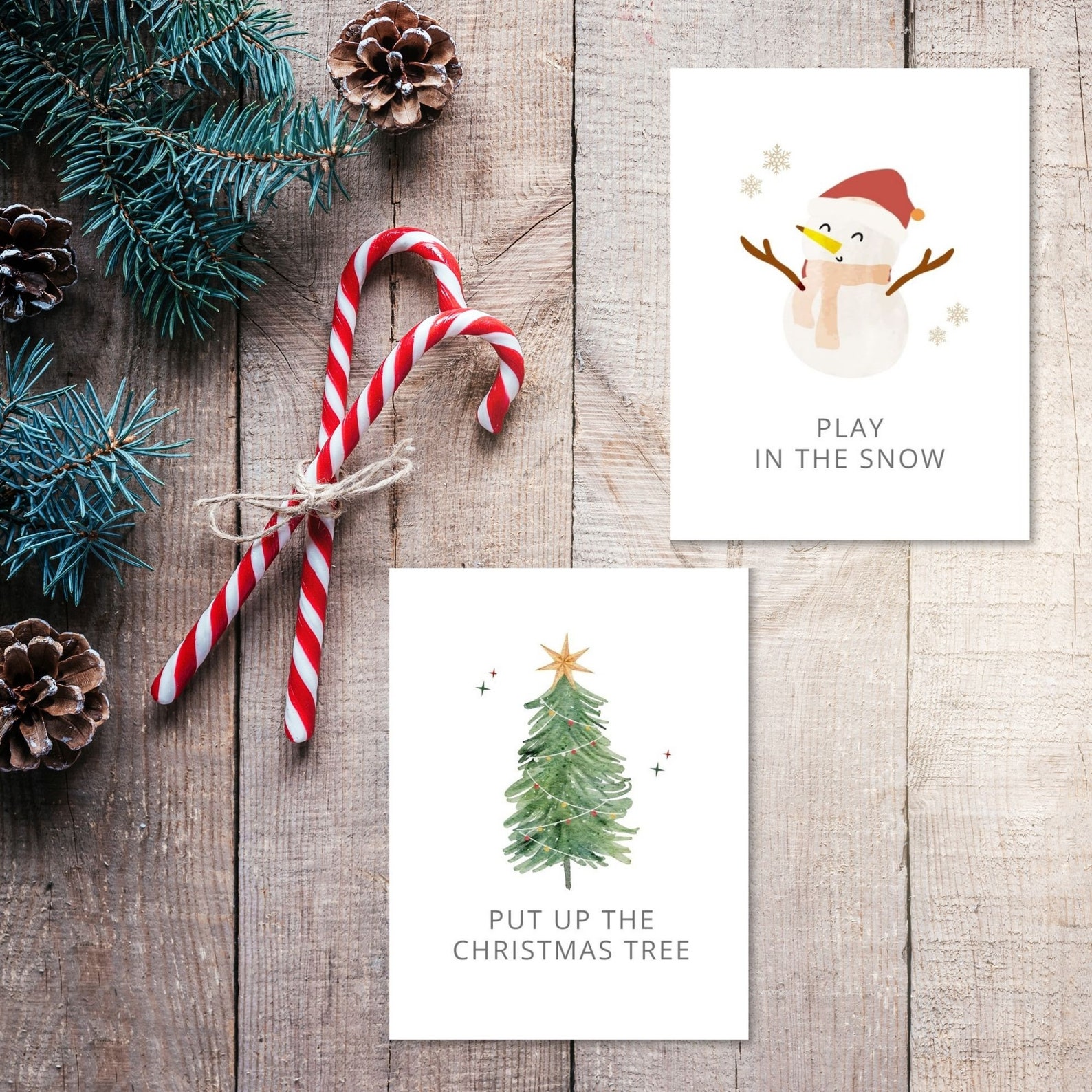 Printable Christmas Advent Activity Cards | Kids Family Advent ...