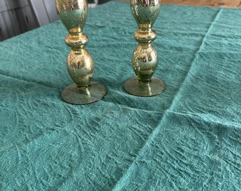 Green Damask Tablecloth Vintage