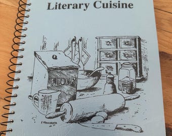 Literary Cuisine Vintage Spiral Cookbook