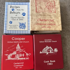 Vintage Binder Cookbook, church cookbook, community cookbook, cookbook, vintage kitchen, Iowa, United Methodist cookbook, recipes, cooking