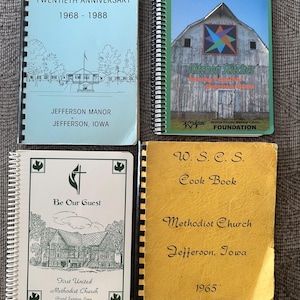 Vintage Kochbuch mit Spiralbindung, Vintage Kochbuch, Vintage Küche, Rezepte, Spiralbindung, Kochbuch, Kirchenbuch, Gemeinschaftsküche