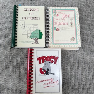 Vintage Spiral Bound Community Cookbook: Iowa, Georgia Recipes