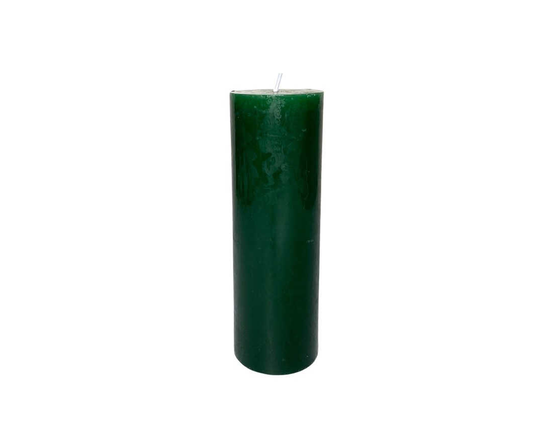 Green Pillar Candle 2 X 6 Inch, Prosperity, Money, Abundance Wealth