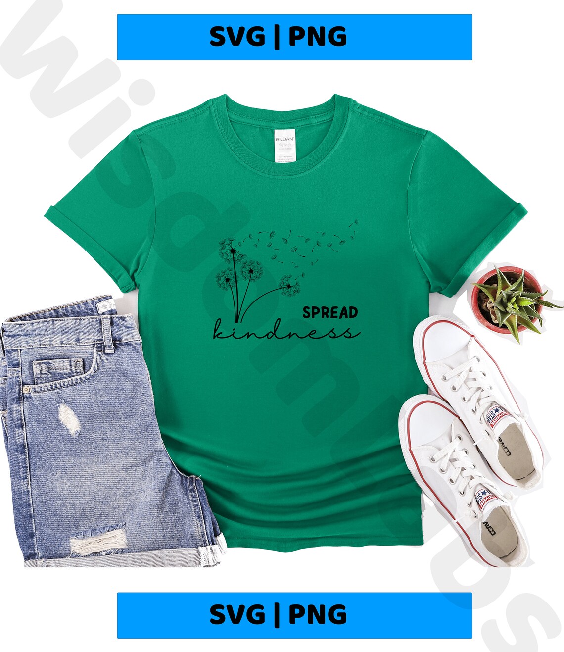 Spread Kindness Dandelion Svg Be Kind Svg Inspirational Etsy