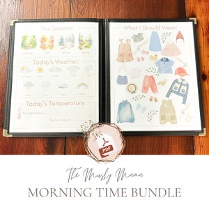 Morning Menu | Morning Time Bundle | The Mushy Mama | Handwriting | Homeschool Morning Basket | Narration Notebook | PDF | Homeschool
