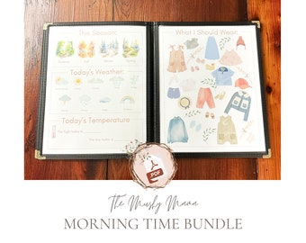 Morning Menu | Morning Time Bundle | The Mushy Mama | Handwriting | Homeschool Morning Basket | Narration Notebook | PDF | Homeschool