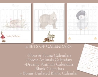 UPDATED Calendars ONLY- Morning Menu | Morning Time Bundle | Narration Notebook |The Mushy Mama | PDF | Jul 2025-Dec 2026