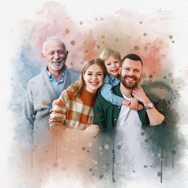 Personalized Painting With Deceased Loved One Etsy UK