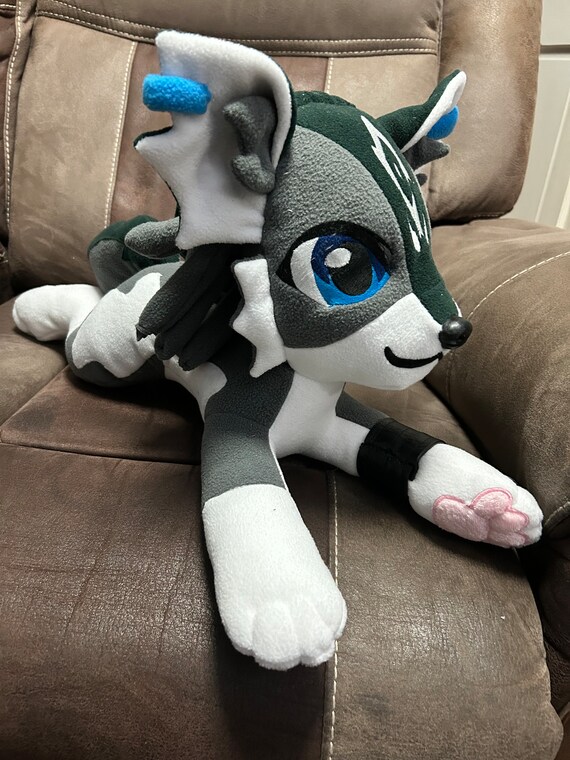 Peluche de enlace de lobo grande Etsy Espana