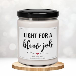 BJ Candle Gift for Him Gift for Boyfriend Gift for Husband Valentines Day Romantic Gag Gift Blow Job Candle Sexy Home Decor Bedroom Candle