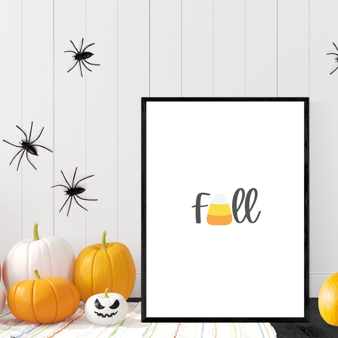 Set of 3, Fall Printable, Halloween, Farmhouse, Living Room Decor ...