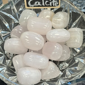 pink calcite tumbles, polished pink calcite, pink calcite crystals, metaphysical healing crystals, pink calcite gemstones