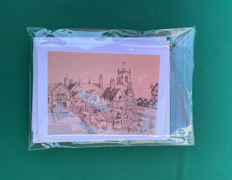 Draw Note Card Assorted Ink Drawing Note Cards - Etsy