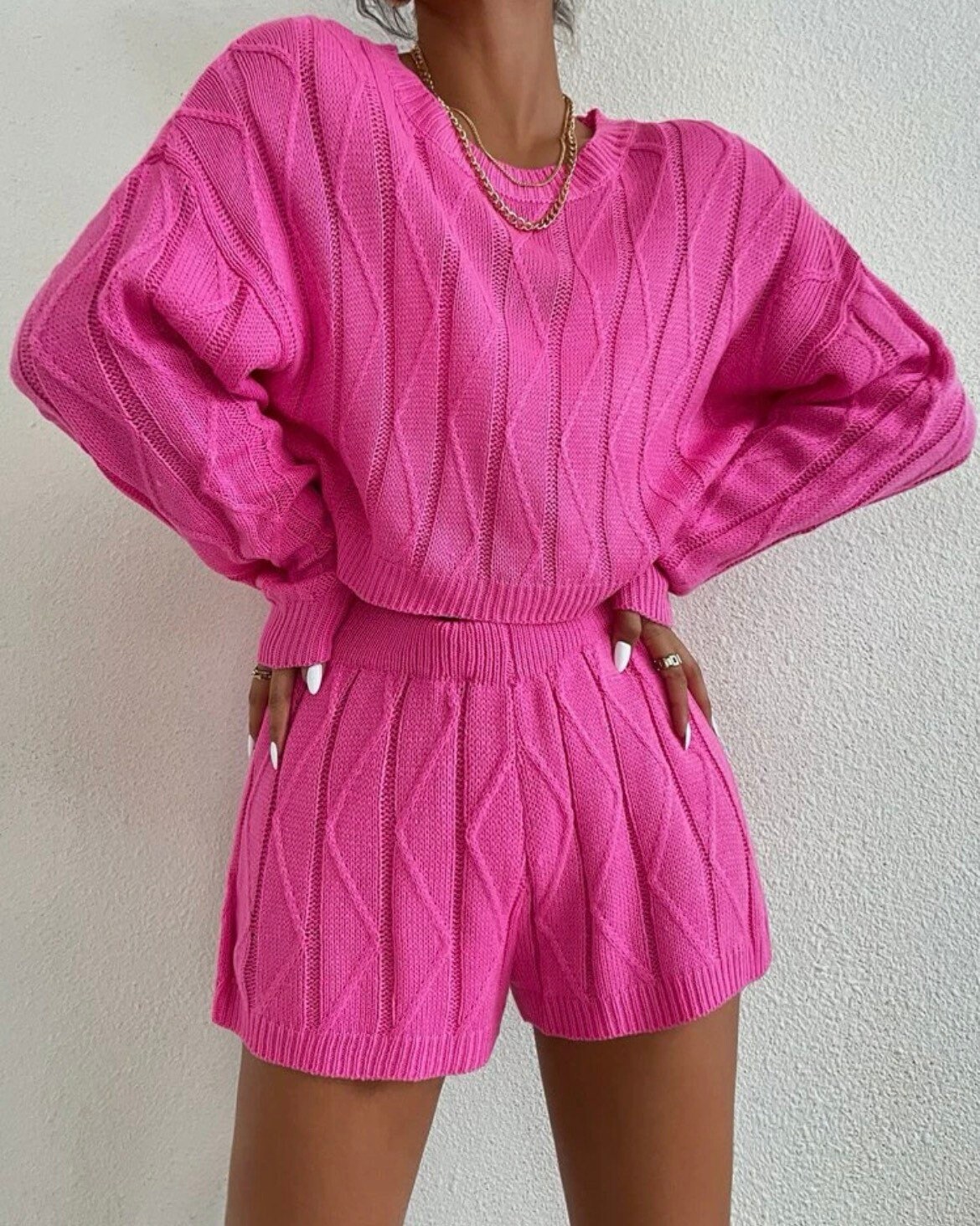 Pink Sweater Set - Etsy