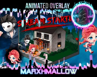 Kawaii Halloween DBD Animated Twitch Overlay | Meg Thomas Chibi
