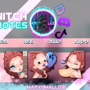 Dead By Daylight : Meg Thomas Twitch Emotes | Niedliche Twitch Emotes Kawaii DBD Emotes