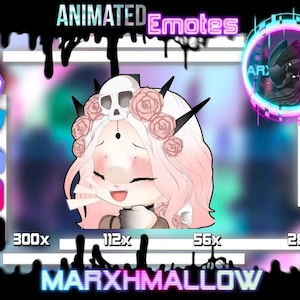 Kawaii animated laughing Sable Ward Twitch emote| Cute animated Dead By Daylight Sable emote