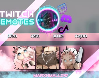 Dead By Daylight : Sable Ward Twitch emotes (Wave Two)| Cute Twitch Gothic Romance Kawaii DBD emotes