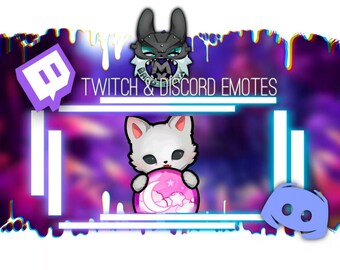 Animated Baby Wolf Emote, Cosmic Crystal Ball for Twitch and Discord