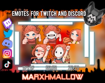 Meg Thomas Dead By Daylight Emotes | Kawaii Twitch & Discord (Digital Download)