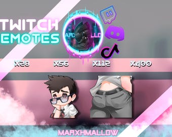 Cute Dwight Fairfield Dead By Daylight Twitch Emotes (Digital Download)
