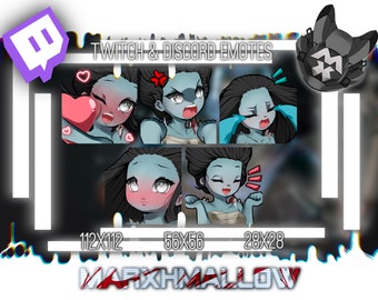Dead By Daylight Spirit Emotes | Cute Kawaii Twitch & Discord (Digital Download)
