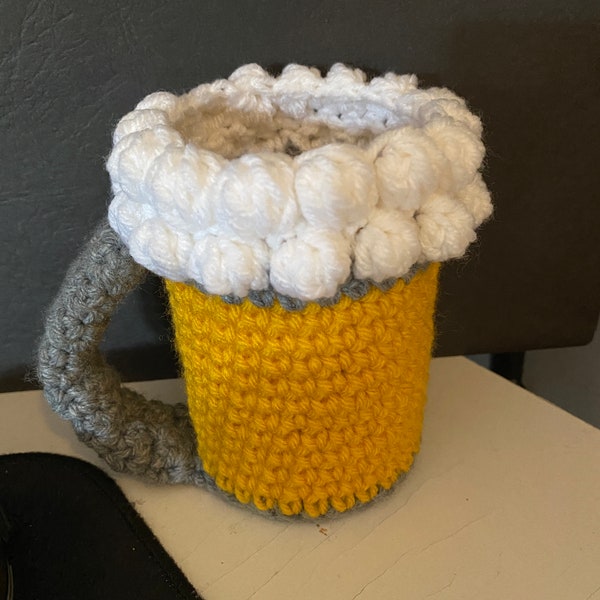 Beer cozy crochet pattern - can cozy pattern - beer mug crochet pattern - crochet cozy digital download - crochet beer mug cozy - Beer Mug