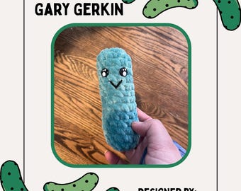Digital Download Pickle Pattern - Cute Crochet Pickle - Gerkin Pattern - Handmade Pickle - Amigurumi Pickle Pattern