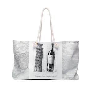 Leaning Tower Weekender Travel Beach Bag