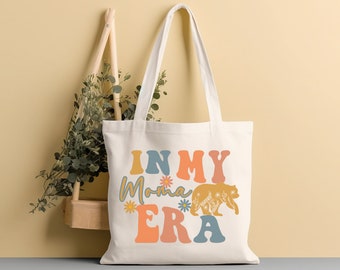 Mama Bear Tote Bag, Mothers Day Gift, Mama Bear Bag, Cute Mama Tote, Mom Life Aesthetic Tote, New Mom Gift, Baby Shower Gift, Mom Tote Bag