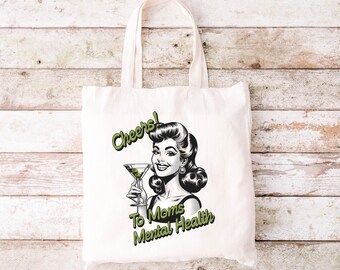Regalo divertido para mamá, bolso retro vintage, regalo divertido para mamá, regalo para mamá, regalo para mamá moderna, regalo para mamá de los años 50, regalo para el Día de la Madre