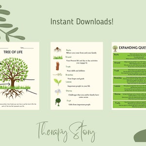Tree of Life Therapy Activity | Printable Download | PDF Download | Trauma Intervention