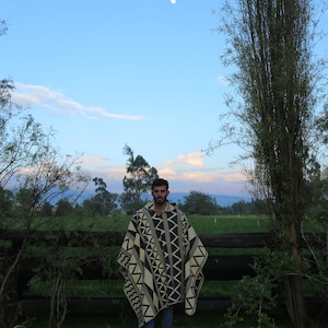 Ponchos For Men, Andean Poncho, Ecuador Poncho, Man Poncho image 5