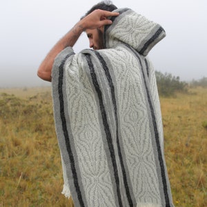 Uptown poncho 100% wool ponchos hand made in Ecuador image 8